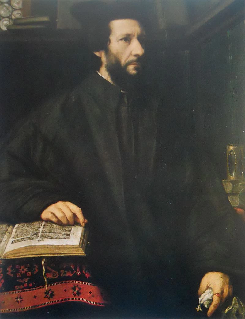 170-Alessandro Bonvicino-Moretto-Ritratto di un ecclesiastico-Monaco